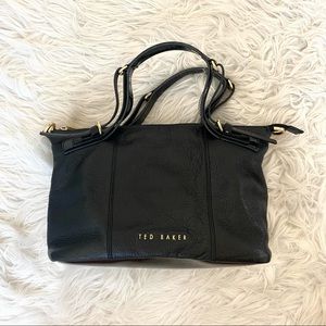 Ted Baker London Janetti Mini Leather Tote In Black
